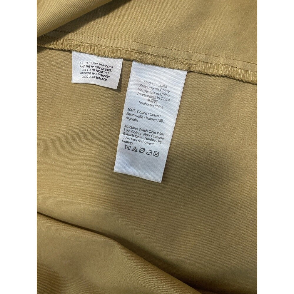 J.CREW Beige Pleated Smocked Square Neck A-Line Cotton Knee Dress Size 10 - Picture 15 of 15
